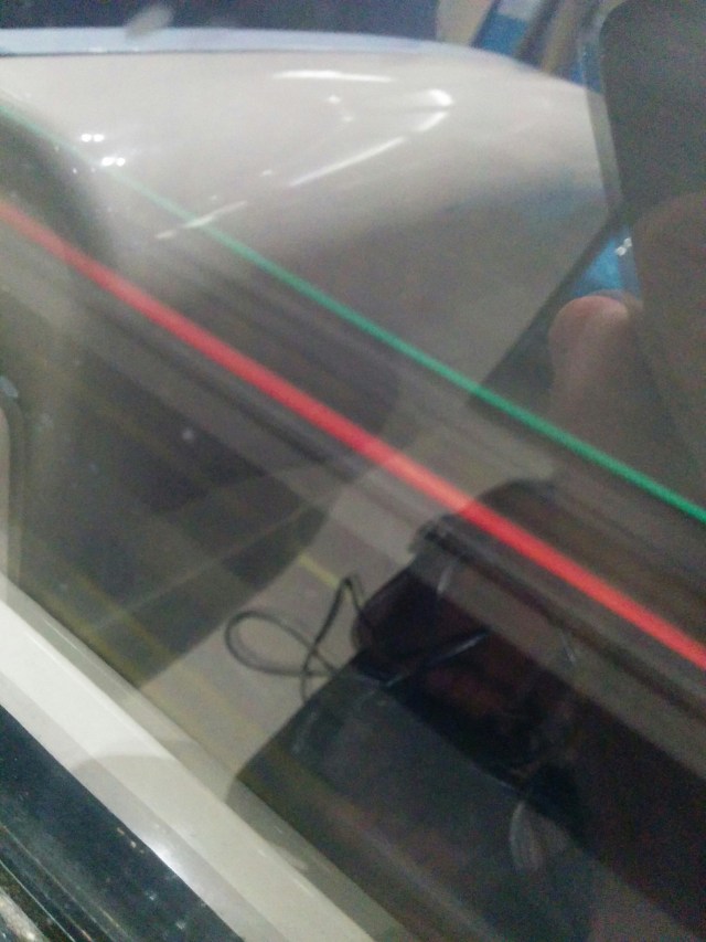 Lignes rouge et verte